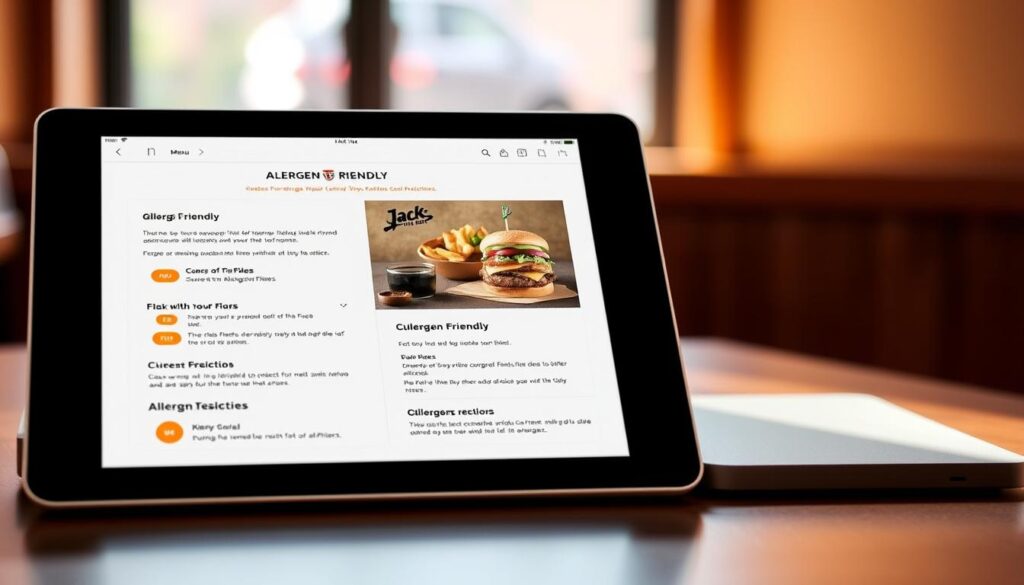 Jack in the Box Allergy Friendly Menu Customization