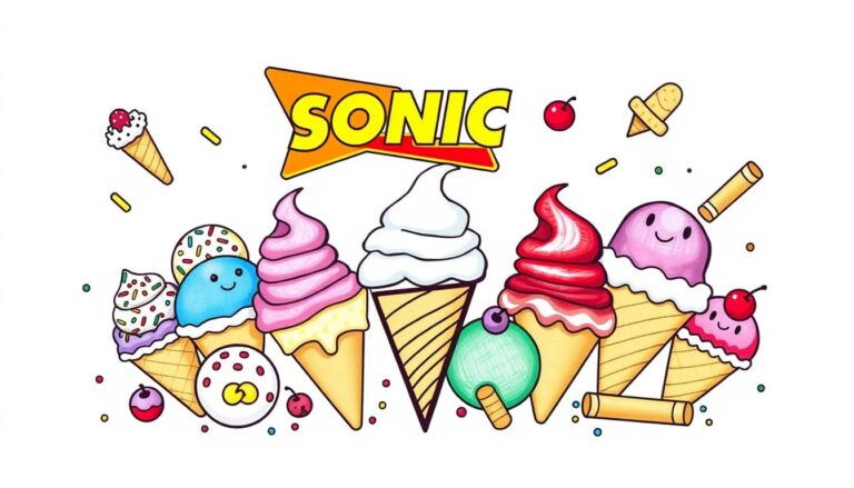 Sonic Ice Cream Menu